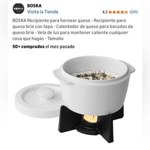 White Cheese Baker with Lid